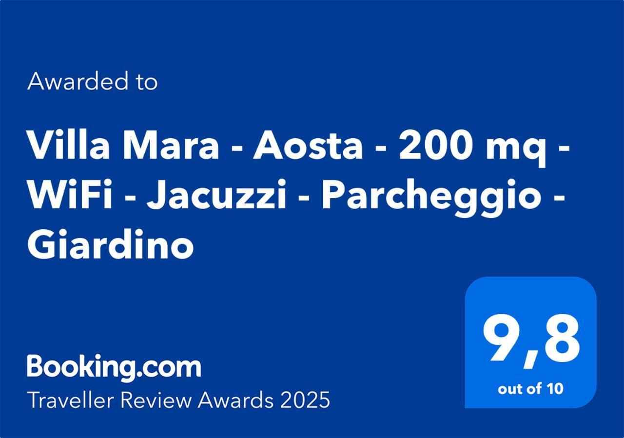 Villa Mara - Aosta - 200 Mq - Wifi - Jacuzzi - Parcheggio - Giardino 외부 사진
